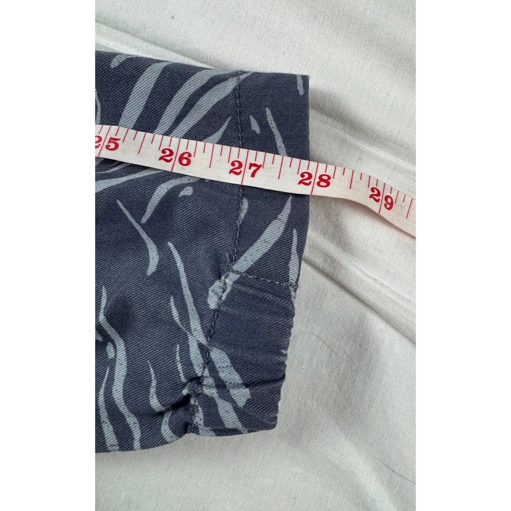 Billabong Xander Shirt Jacket Mens XL Blue Grey Leaf Print Sherpa Collar NWT - Picture 11 of 15
